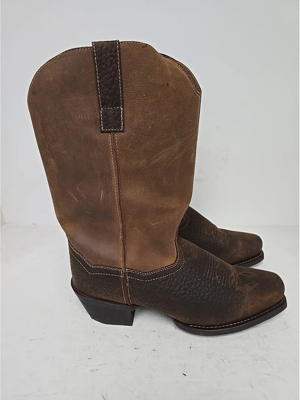 Laredo Men's 68449 Gilly Cowboy Western Boot Square Toe Brown Size 9D